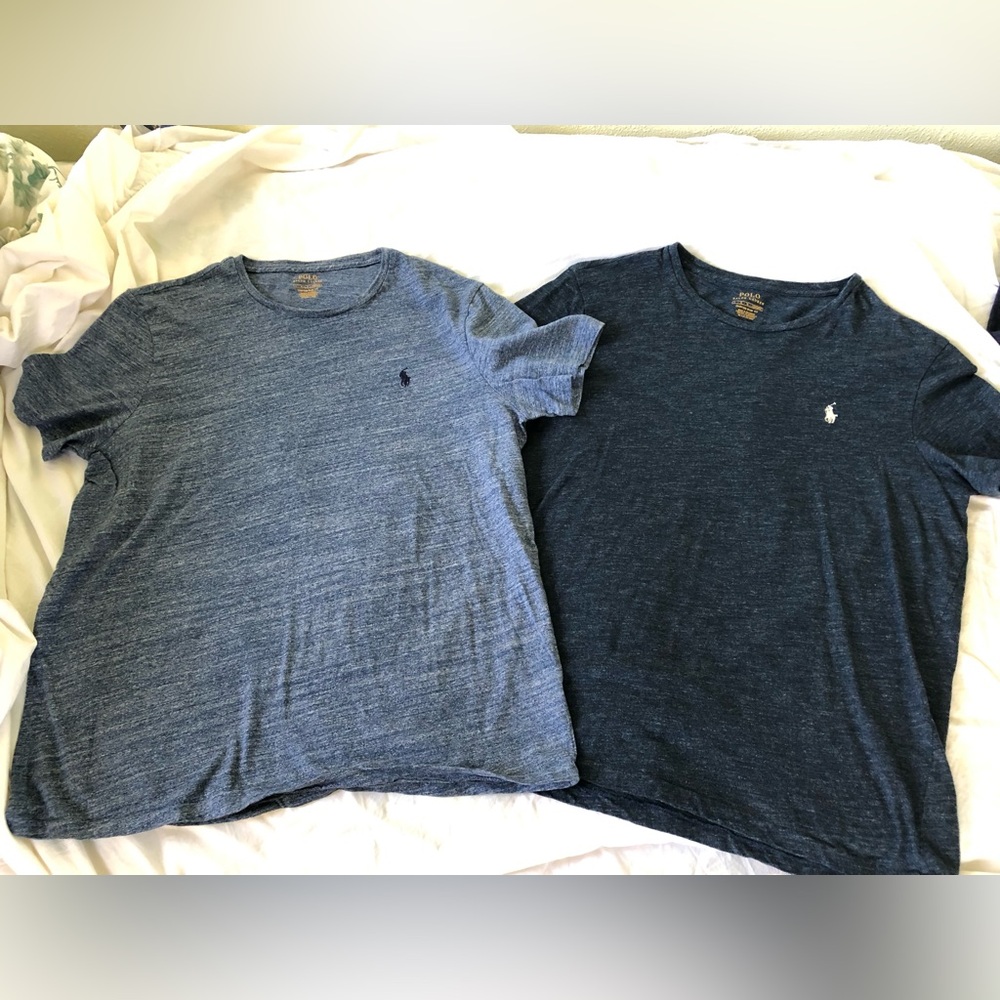 Ralph Lauren Men's Heathered Blue & Dark wash T-shirts